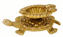 Brass Tortoise Diya Wick Lamp
