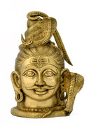 Moustached Shiva - Brass Sculpture 10"