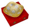 Floral Engraved Silver Plated Bowl in Velvet Box
