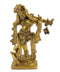 Beautiful God Krishna Playing Flute - Brass Statue