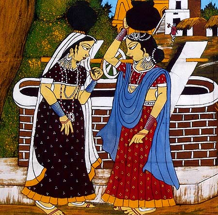 Gossip - Batik Painting