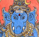 "Dancing Vinayaka" Kalamkari Painting