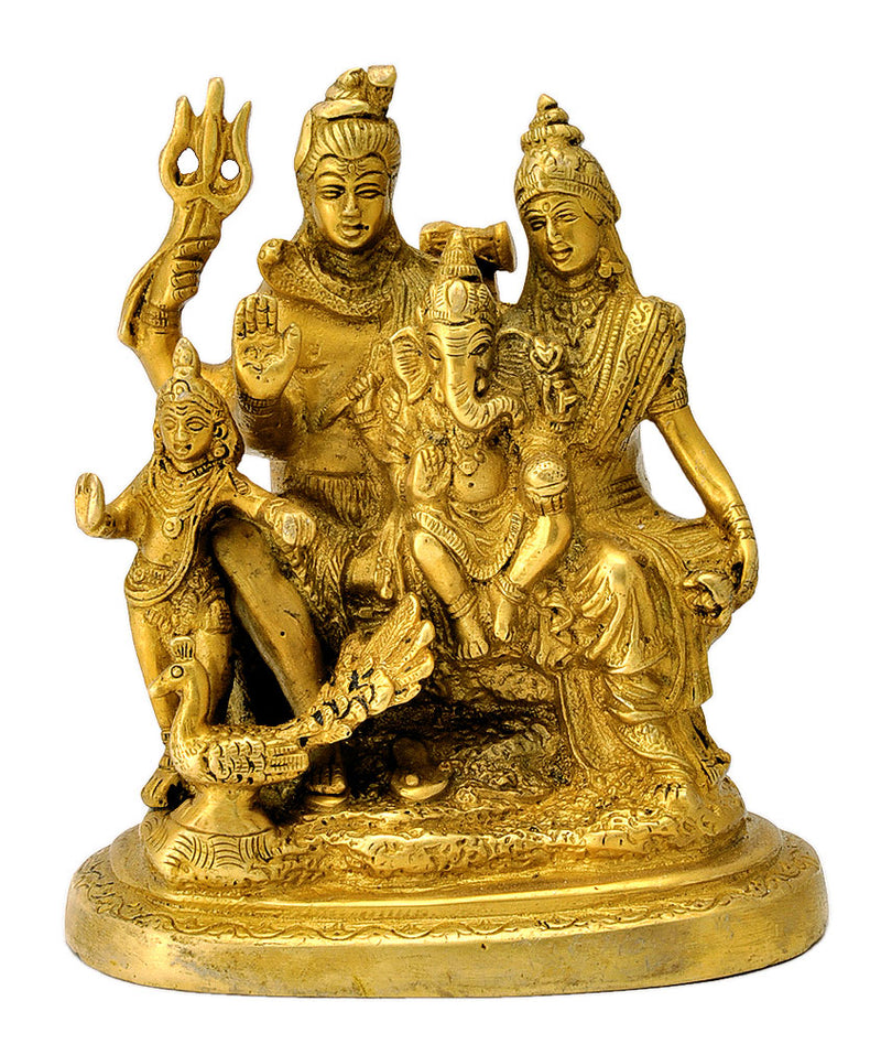 Brass Statue 'Shiva Family'