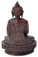 Medicine Buddha Brass Statue in Copper Red Finish