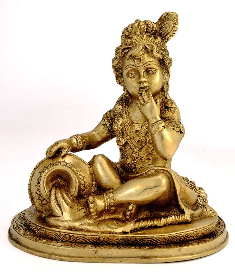 Makhan Chor 'Butter Thief' Baby Krishna 7.50"