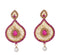 Magenta Dangle Drop Earrings