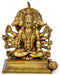 Brass Panchmukhi Hanuman Statue 8"