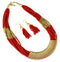 Glass Bead Necklace 'Coral Charm'