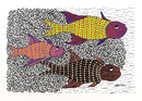 Fishes - Gond Folk Art