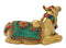 Seated Nandi Bull Ornate Brass Sculpture