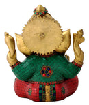 Lord Gajanana Ganpati Brass Sculpture