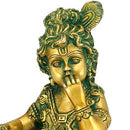 Makhanchor Lord Krishna - Brass Sculpture