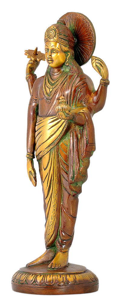 Lord Dhanvantari Brass Figurine