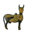 Antiquated Brass Kamadhenu Cow Statue Old Finish 7.75"