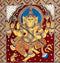 "Ashta Ganesha" Eight Ganeshas - Kalamkari Painting 75"