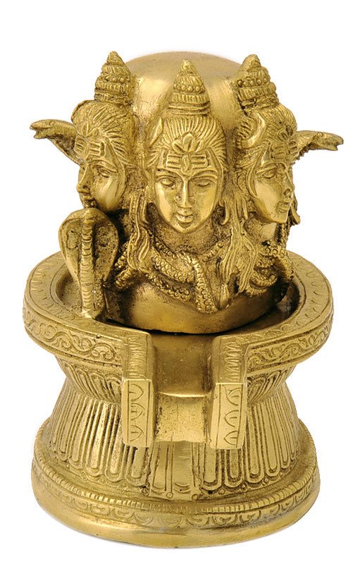 Brass Shiva Mukhalingam 6"