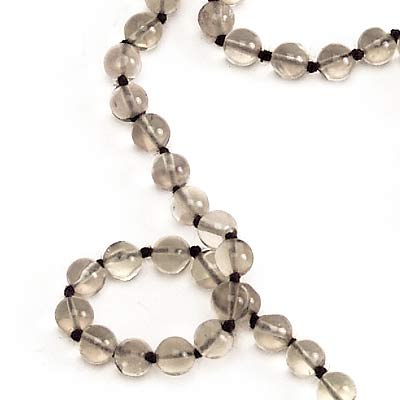 Smoky Quartz Japa Mala - 108+1 Beads