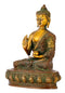 Lord Buddha in Vitarka Mudra Brass Statue 9"