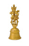 Exquisite Krishna Brass Bell 5.50"