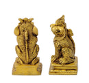 Brass Lion Pair