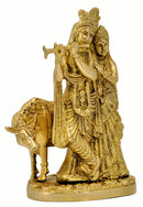 Radha Krishna with Cow