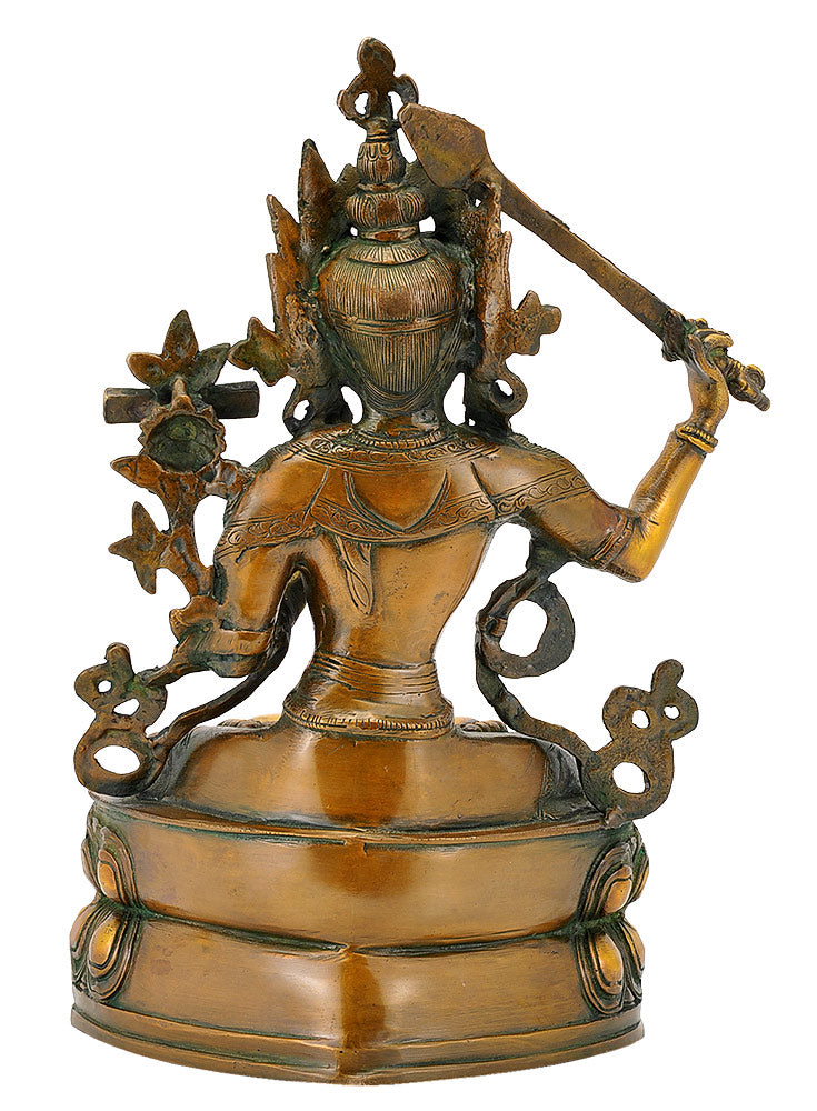 Lord Manjushree - Chinese God Sculpture