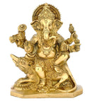 Lord Mangal Ganesha - Brass Statue