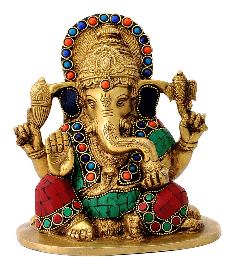 Seated Abhaya Ganesha