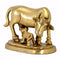 Holy Cow and Calf - Brass Showpiece for Home Decor
