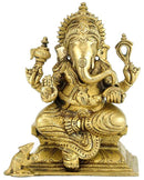 'Beautiful Vinayak' Brass Statue