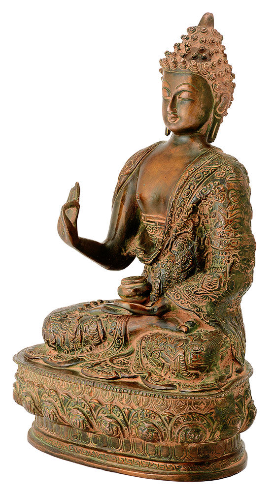 Vitarka Mudra Buddha with Carved Robe