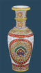 Hand Painted Marble Vase with Jali Cut Work