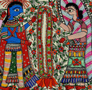 Ram Sita Marriage Scene - Madhubani Folk Painting