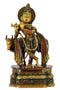 Fluting Krishna Brass Sculpture