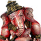 Ganesha with Dandia Sticks - Wood Carving 12"