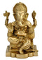 Lambodar Ganpati - Brass Statue 12"