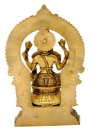 Blessing Devi Mahalakshmi - Exquisite Brass Sculpture