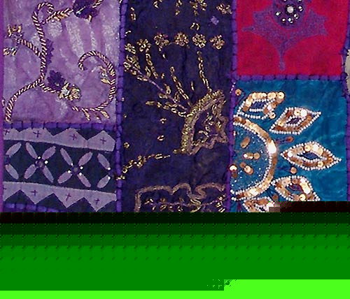 Night Lilacs - Patchwork Wall Hanging