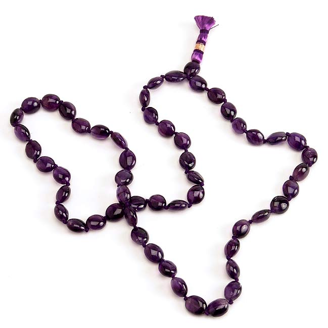 Amethyst Japa Mala of 54 Beads
