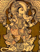 Ashta Rupa Ganesha - Kalamkari Painting