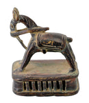 Antiquated Folkart Horse Brass Figurine