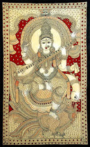 Vag Devi Saraswati - Large Kalamkari Painting