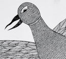 Eagle And Snake - Gond Painting