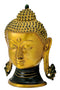 Brass Buddha Head in Golden Finish