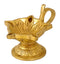 Swastik Engraved Puja Wick Oil Lamp