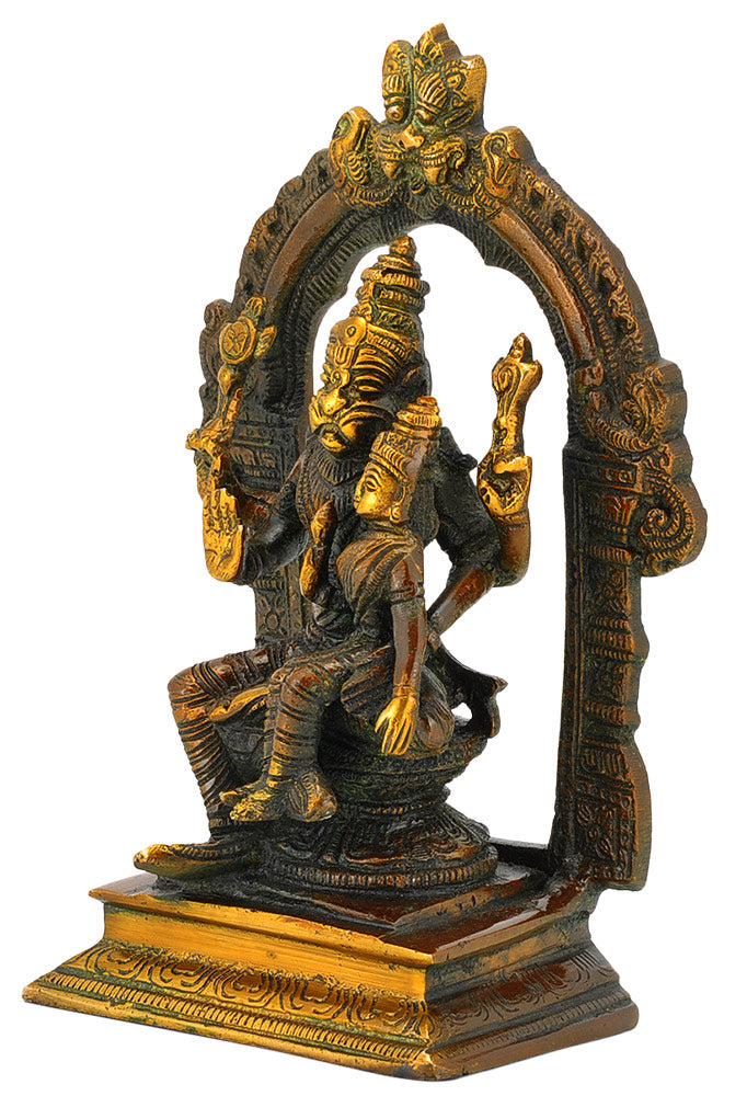 Hindu God Statue - Lord Narasimha and Lakshmi Ma