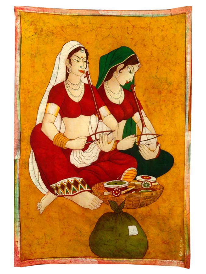 For a Livelihood-Folk Batik Painting