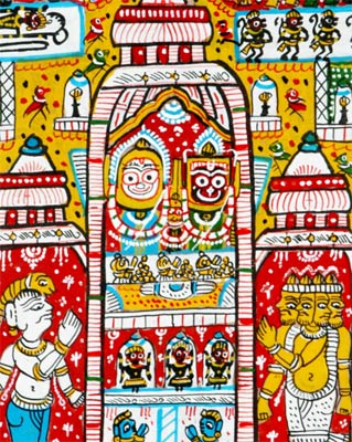 Scene of Lord Jagannath Temple 18"