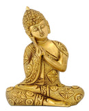 Brass Carved Fine Resting Buddha Statue