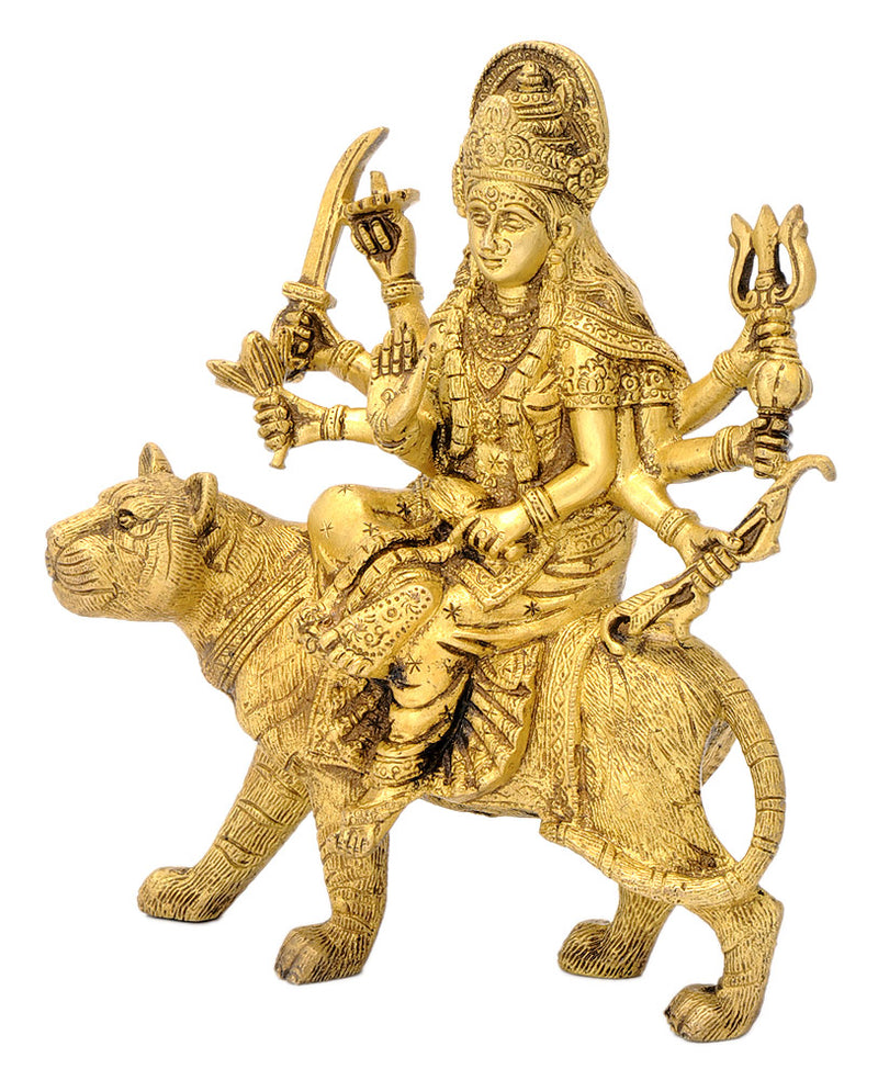 Maa Sherawali - Brass Idol